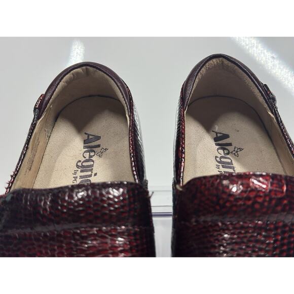 Alegria Keli Pro Garnet Snake Professional Slip On Mules Nursing Clogs W6 EU37 - Picture 4 of 9